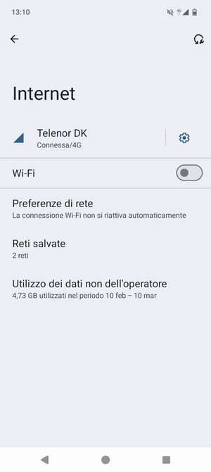 Attiva Wi-Fi