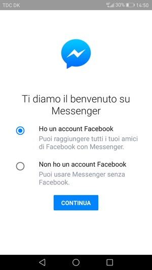 L'app è pronta per l'uso