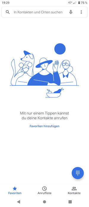 Wählen Sie Tastenfeld