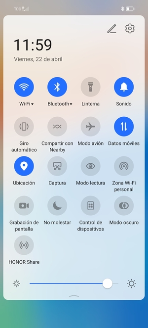 Desactive Wi-Fi y Bluetooth