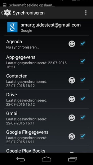 Uw gegevens worden gesynchroniseerd