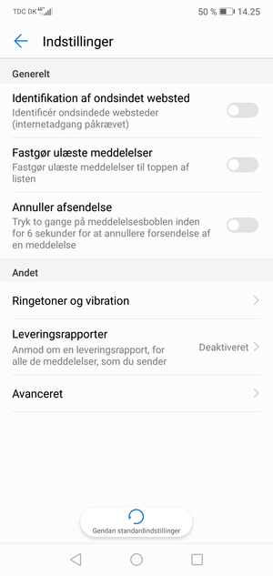 Vælg Avanceret