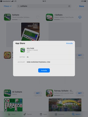Seleziona Installa