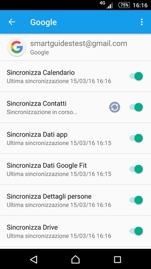 Le tue informazioni verranno sincronizzate