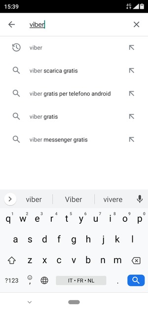Inserisci il nome dell'app e seleziona Ricerca