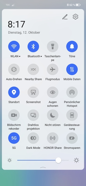 Schalten Sie WLAN und Bluetooth aus