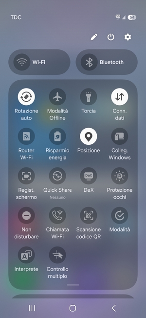 Disattiva Posizione