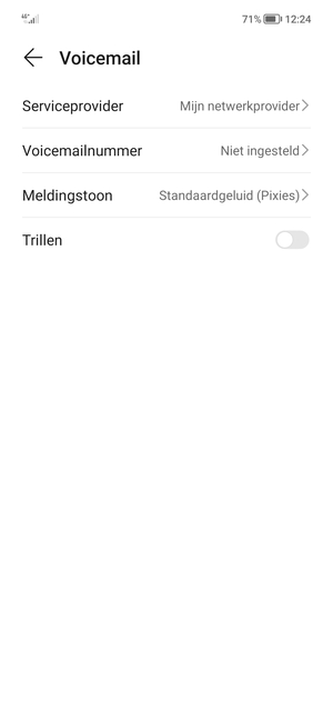 Selecteer Voicemailnummer
