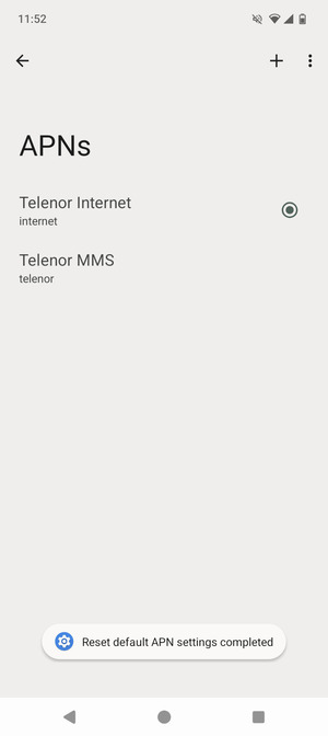 Select New APN