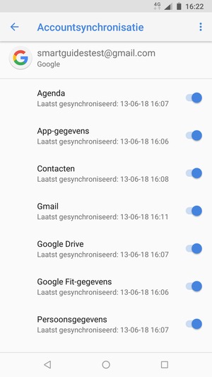 Zorg ervoor dat Contacten geselecteerd is
