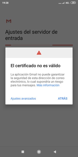 Seleccione Ajustes avanzados