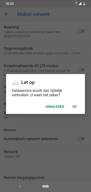 Selecteer OK