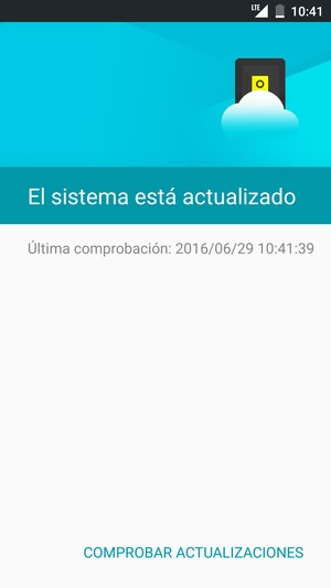 Seleccione COMPROBAR ACTUALIZACIONES