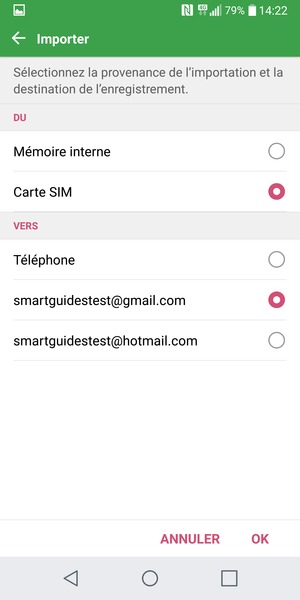 Sélectionnez Carte SIM