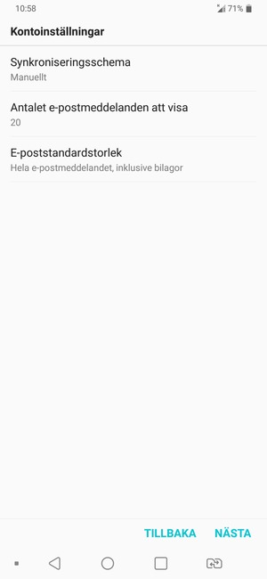 Välj NÄSTA
