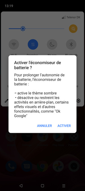 Sélectionnez ACTIVER