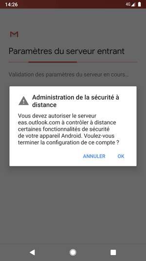 Sélectionnez OK