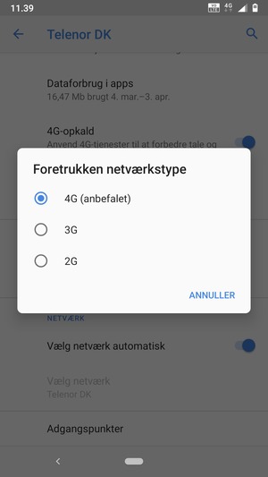 Vælg din foretrukne mulighed