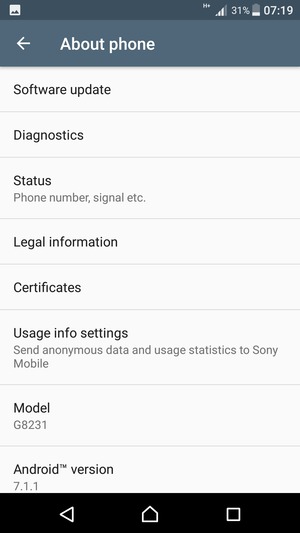 Select Software update