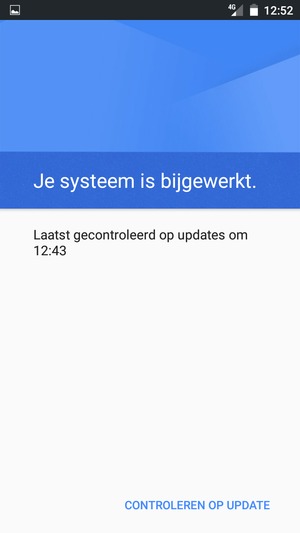 Selecteer CONTROLEREN OP UPDATE