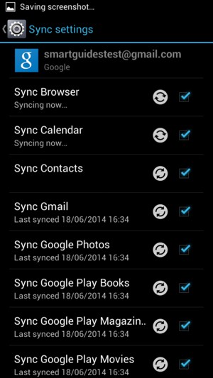 Your contacts from Google will now be synced to your smartphone.