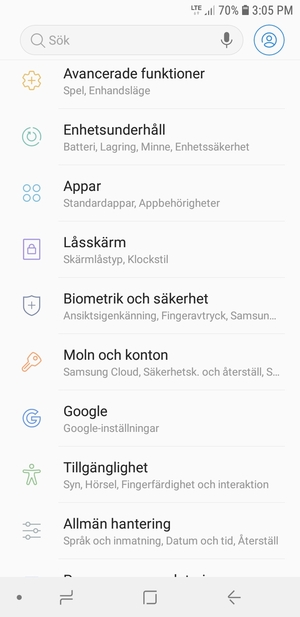 För att aktivera ditt skärmlås, gå till Inställningar-menyn och välj Låsskärm