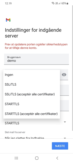Vælg Ingen