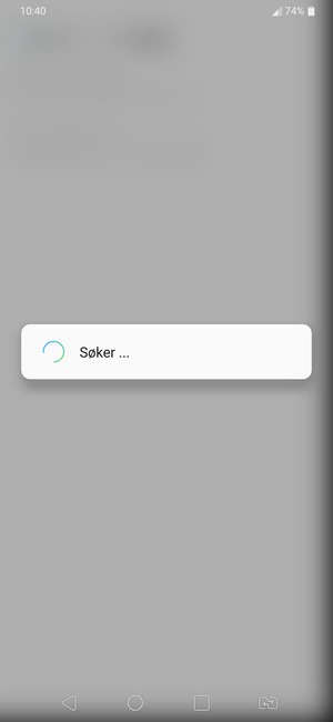 Vent til søket er ferdig