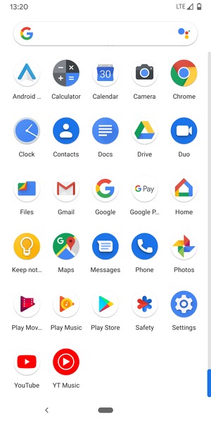 Scroll to and select Settings