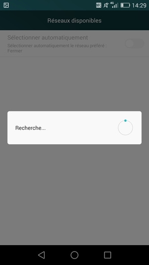 Veuillez attendre la fin de la recherche