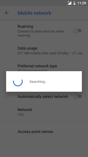 Wait for the search to finish