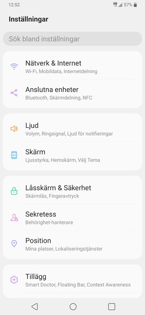 Välj Nätverk & Internet