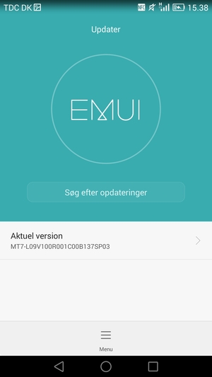 Vælg Søg efter opdateringer