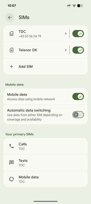 Your eSIM has now been activated