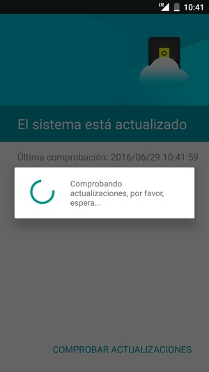 Espere a que la búsqueda termine