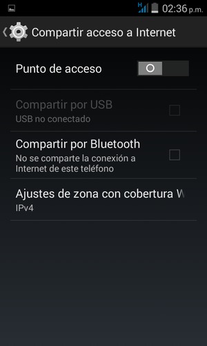Seleccione Punto de acceso