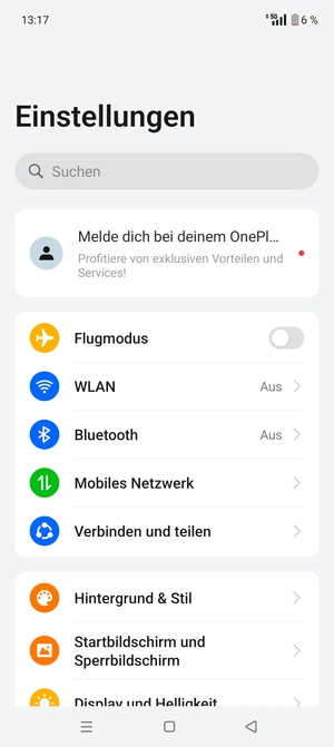 Wählen Sie Verbinden und teilen
