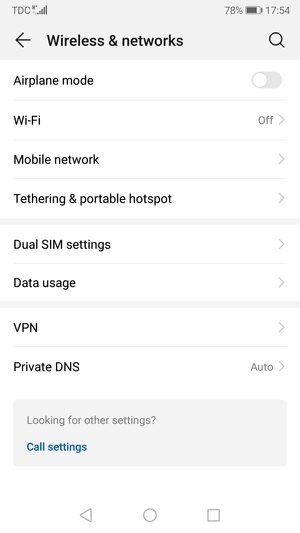 Select Wi-Fi