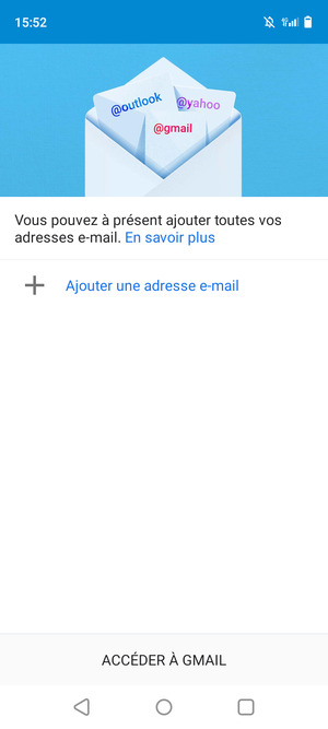 Sélectionnez Ajouter une adresse e-mail