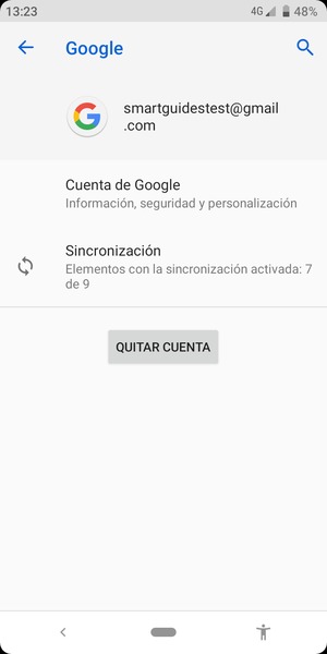 Seleccione Sincronización