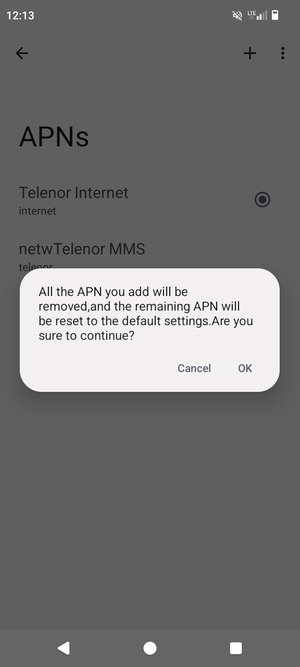 Select OK