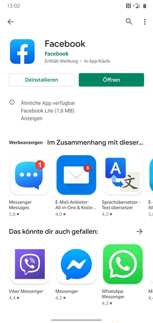 Wählen Sie Öffnen
