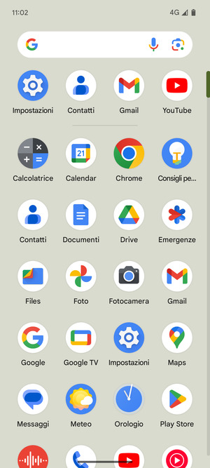 Seleziona Impostazioni