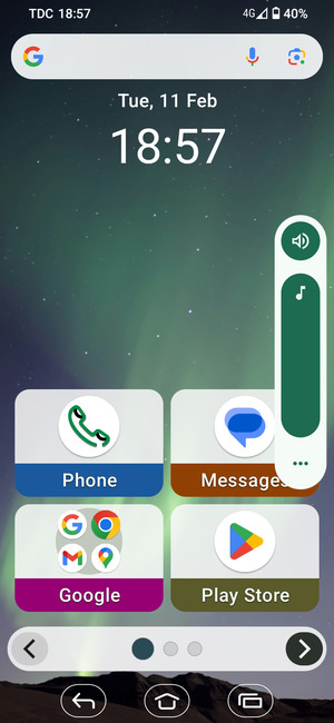 Continue to press to take the volume down to the required level