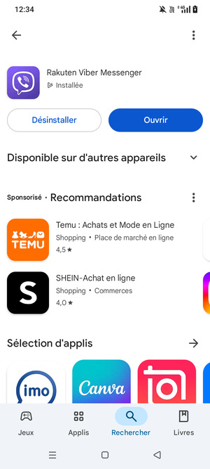 Sélectionnez Ouvrir