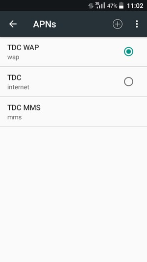 Select the Menu button