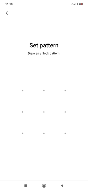Draw an unlock pattern