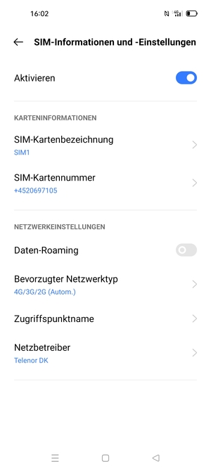 Wählen Sie Zugriffspunktname