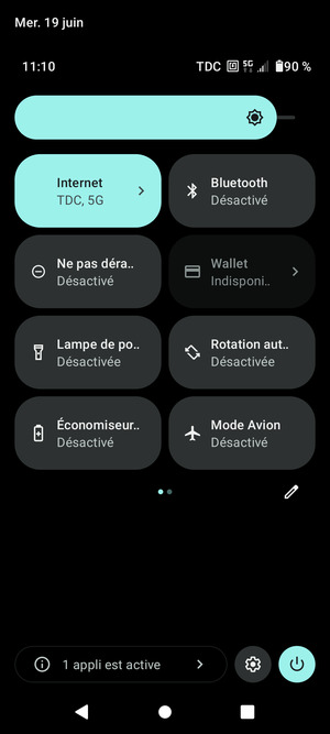 Régler la luminosité au niveau souhaité