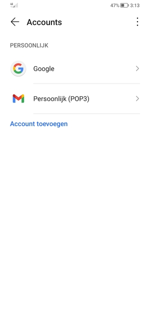 Selecteer Google
